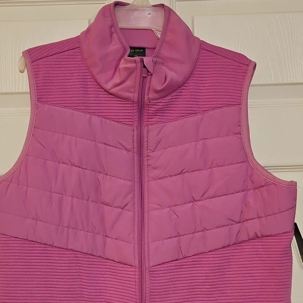 Tek Gear Women's Pink Lilac Quilted Vest NWT - Picture 2 of 12